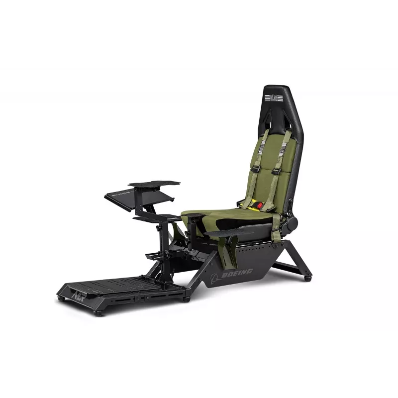 Cockpitsitz von Next Level Racing Flight Simulator Boeing Military 396055 — spezieller Flugsimulationssitz, kompatibel mit Steuerhörnern und Pedalen