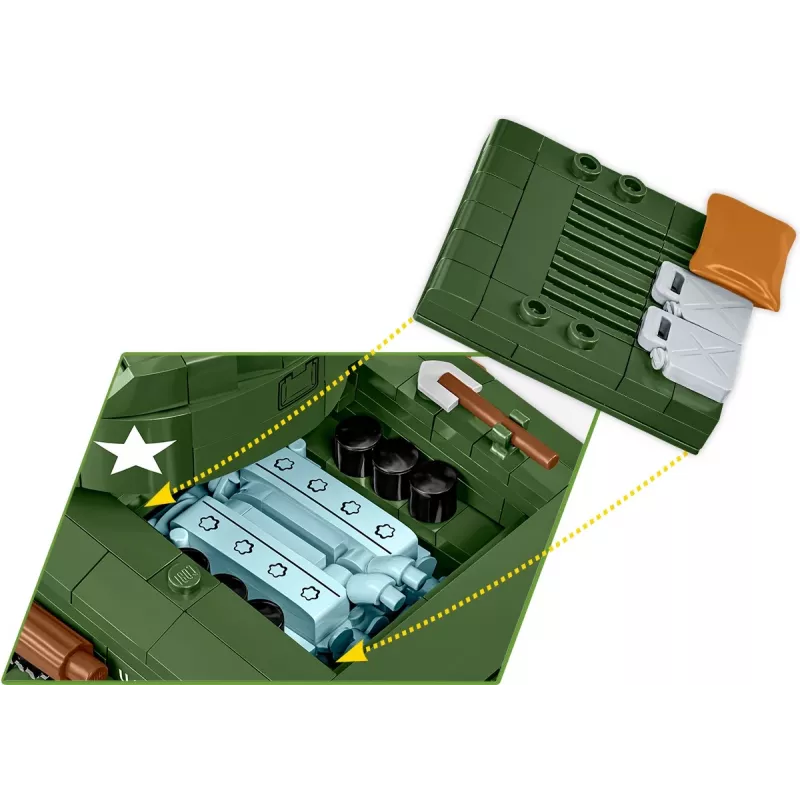 Blocks Sherman M4A2E8 865 Bausteine
