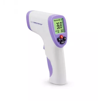 Esperanza ECT002 digitales Körperthermometer Fernmessungsthermometer Lila, Weiß Ohr, Stirn, Mund, rektal, unter dem Arm Tasten