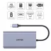 Hub UNITEK uHUB S7 USB 3.2 Gen 1 Type-C Grau