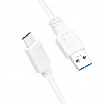 USB-Kabel LogiLink CU0174 USB 3.2 Gen 1 1m USB A USB C Weiß