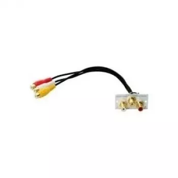 Kabeladapter Kindermann 7444000530 3x RCA Silber