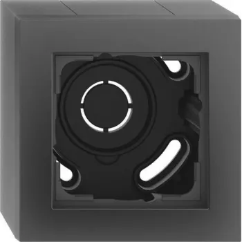 Gira AP-Enclosure 1f Rahmen schwarz m 106109 (106109)