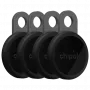 Chipolo LOOP 4er-Packung Rechargeable Bluetooth-Tracker Charcoal Apple Find My kompatibel