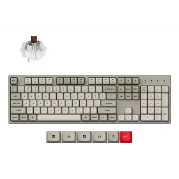 Keychron C2 Pro 8K Tastatur Universal USB QWERTY US International Grau