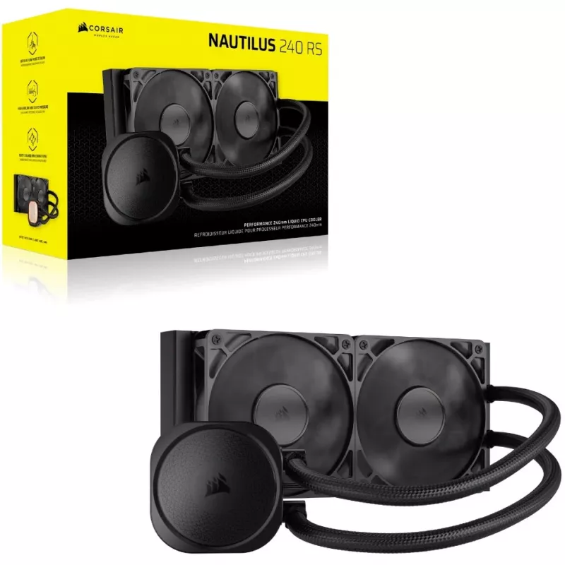 Corsair NAUTILUS 240 RS Mainboard All-in-One-Flüssigkeitskühler Schwarz