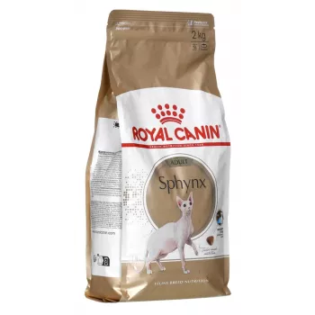 Trockenfutter für Katzen Royal Canin Sphynx Adult 2 kg — Schweinefleischgeschmack, 33 % Protein, 23 % Fett