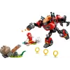 LEGO Konstruktionsspielzeug-Set Sonic the Hedgehog 77005 Knuckles vs Dr Eggman Egg Crusher Mech, 350 Teile, Alter 8+