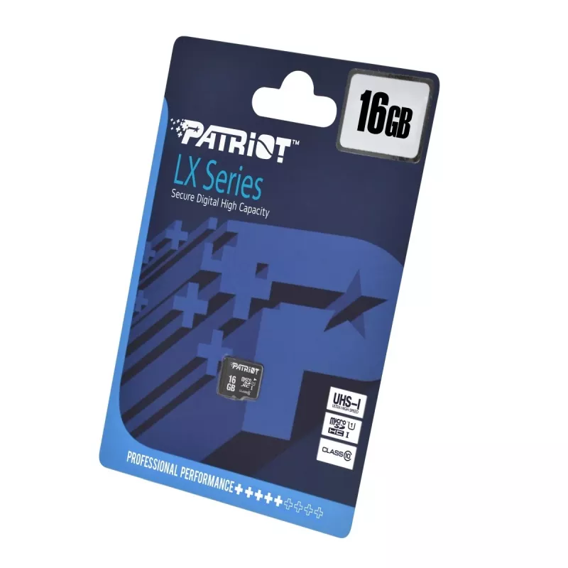 MicroSDHC-Speicherkarte PATRIOT PSF16GMDC10 — 16 GB, Class 10, UHS-I (U1), 80 MB/s, schwarz