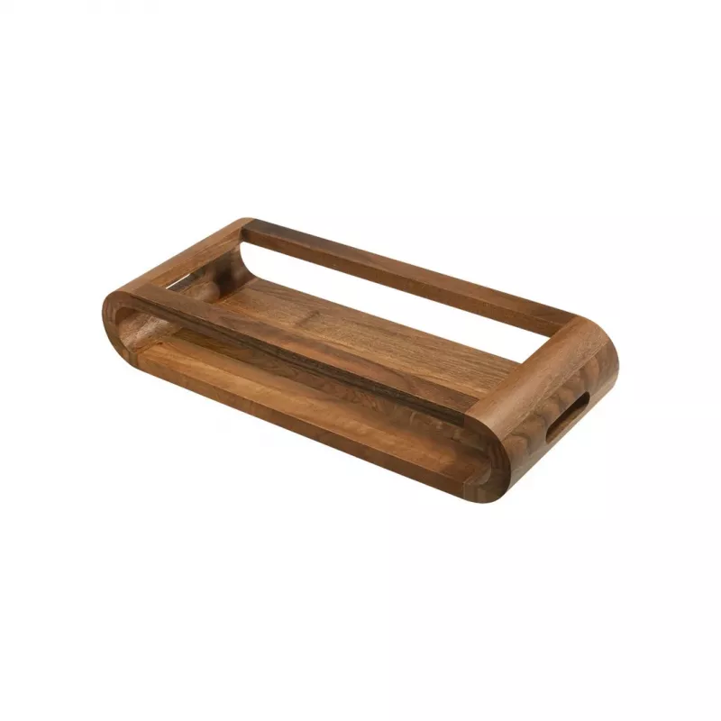 Serviertablett artelegno VASD Walnussholz 37 cm beidseitig