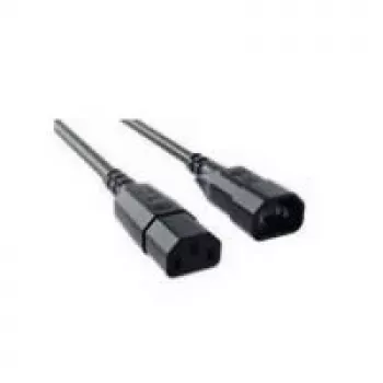 Stromkabel Bachmann 356.119 Schwarz 0,5 m C14 C13