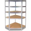 Gartenwerkzeug-Aufbewahrungsregal Top e shop Rack GC9030 — Verzinkter Stahl & MDF, 900x300x1800 mm, freistehend/wandmontiert, 875 kg Kapazität