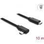 DELOCK aktives optisches USB-Typ-C-Kabel 10 Gbit/s, abgewinkelter Stecker-auf-Stecker, 10 m (Modell 87242)