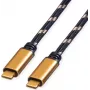 ROLINE GOLD USB4 Gen3x2 40 Gbit/s Kabel C-C ST/ST 100 W 2 m – Kabel – Digital/Daten (11.02.9039)