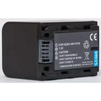 Extra Digital NP-FV70 7,2V 2000mAh Akku für kompatible Camcorder und Geräte