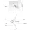 Netzwerk-Bridge TP-LINK Beam Bridge 5 UR KIT, 5 GHz Single-Band, Wi‑Fi 5 (802.11ac), Gigabit Ethernet, externe Antenne, max. Reichweite 15000 m, weiß