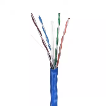 LANBERG Netzwerkkabel U/UTP Cat6 LCU6-10CC-0305-B 305 m, CCA-Leiter, 23 AWG, blau