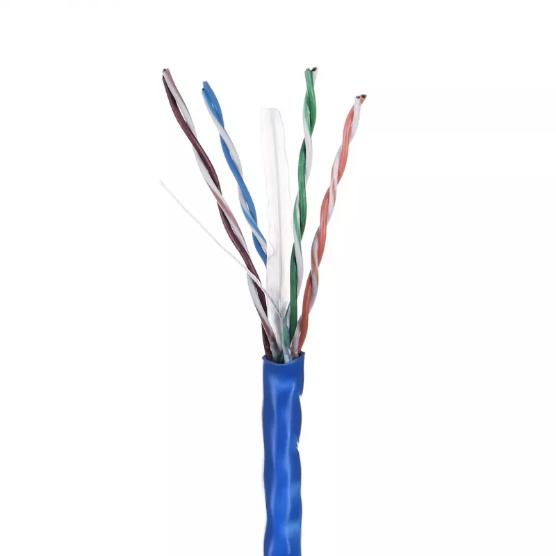 LANBERG Netzwerkkabel U/UTP Cat6 LCU6-10CC-0305-B 305 m, CCA-Leiter, 23 AWG, blau