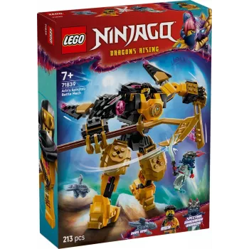 LEGO Bauset NINJAGO 71839 Arins Spinjitzu Kampf-Mech, 213 Teile, 2 Minifiguren, Höhe 160 mm