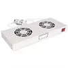 Kühlerventilator ROLINE 19-Zoll-Dachlüftereinheit 2 Ventilatoren Thermostat grau