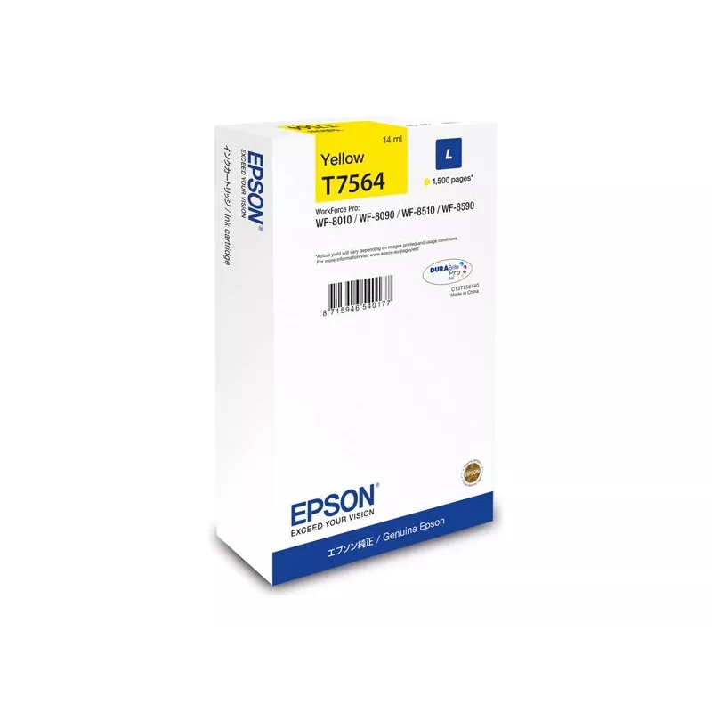 Epson C13T75644N Tintenpatrone 1 Stück Original High (L) Yield Gelb