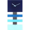NeXtime Uhr 2855bl Bold Stripes, 38x19 cm, Wand, Blau