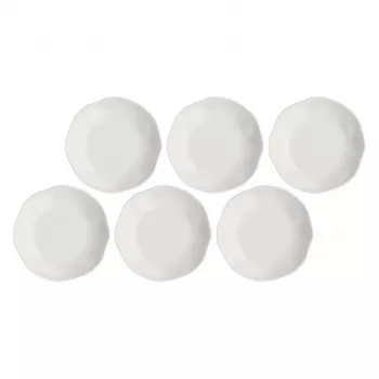 Tiefe Teller Set LA PORCELLANA BIANCA La Porcel 21 cm, 6 Stück, weiß