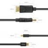 Kabel miniDisplayPort/DisplayPort M/M 2m; Y-C611BK