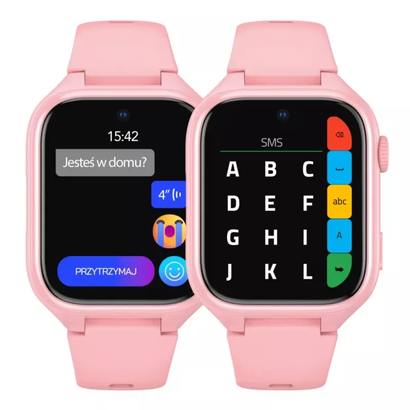 Smartwatch Stelio Junior Pro AI 4G ST-SWJ102-PK — Kinder-4G-Uhr, pink