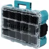 MAKTRAK Organizer tief M, Werkzeugkasten Blau/transparent, transparenter Deckel