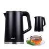 IDEAL Wasserkocher 1,7 l, Stahlgehäuse, Leistung 1500 W, schwarz