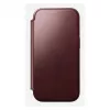 Handyhülle Nomad Modern Leather Folio für Apple iPhone 17 Pro, 6,3 Zoll (16 cm), Leder burgunderrot
