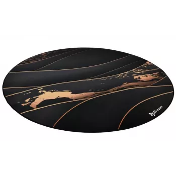 Bodenschutzmatte Arozzi Zona Round Floor Pad – Schwarz/Gold, runde Schutzmatte für Fußböden