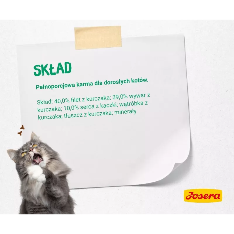 JOSERA Filet Huhn mit Ente - Nassfutter für Katzen - 70 g