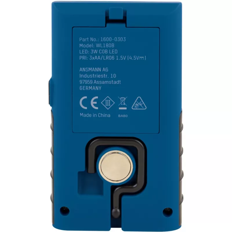 Arbeitsleuchte ANSMANN WL180B mit Bithalter, blau