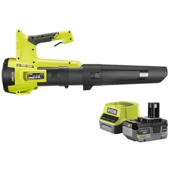 ONE+ Akku-Laubbläser RY18BLB-140, 18 Volt, Laubbläser Grün/Schwarz, Lithium-Ionen-Akku 4,0 Ah
