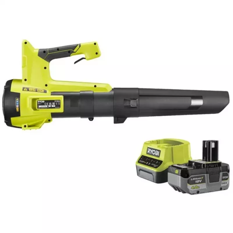 ONE+ Akku-Laubbläser RY18BLB-140, 18 Volt, Laubbläser Grün/Schwarz, Lithium-Ionen-Akku 4,0 Ah