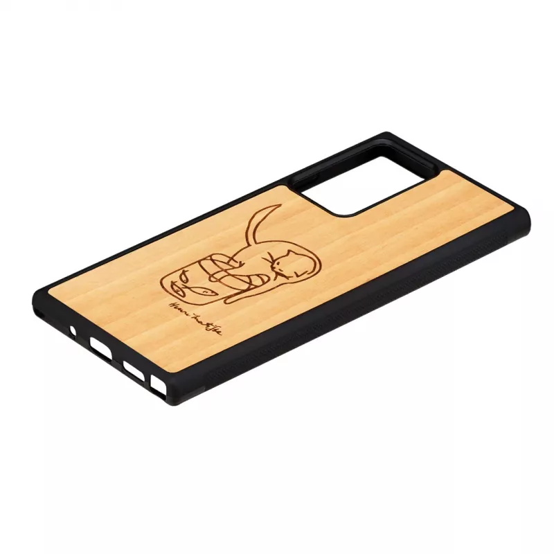 Schutzhülle man and wood für Samsung Galaxy Note 20 Ultra – Katze mit Fisch-Design