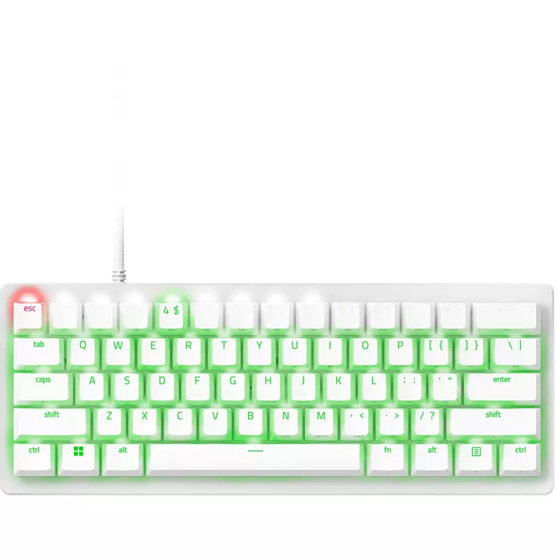 Razer Huntsman V3 Pro Mini - Weiß - Deutsches Layout P - Tastatur - optisch (RZ03-04992000-R3G1)