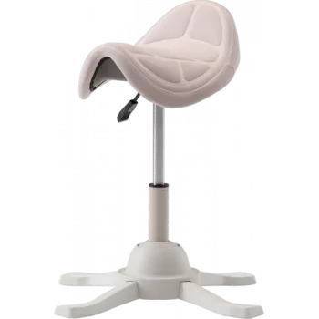 Up Up Toronto ergonomischer Balancesitz Weiß, Elfenbeinstoff, längere Gasfeder