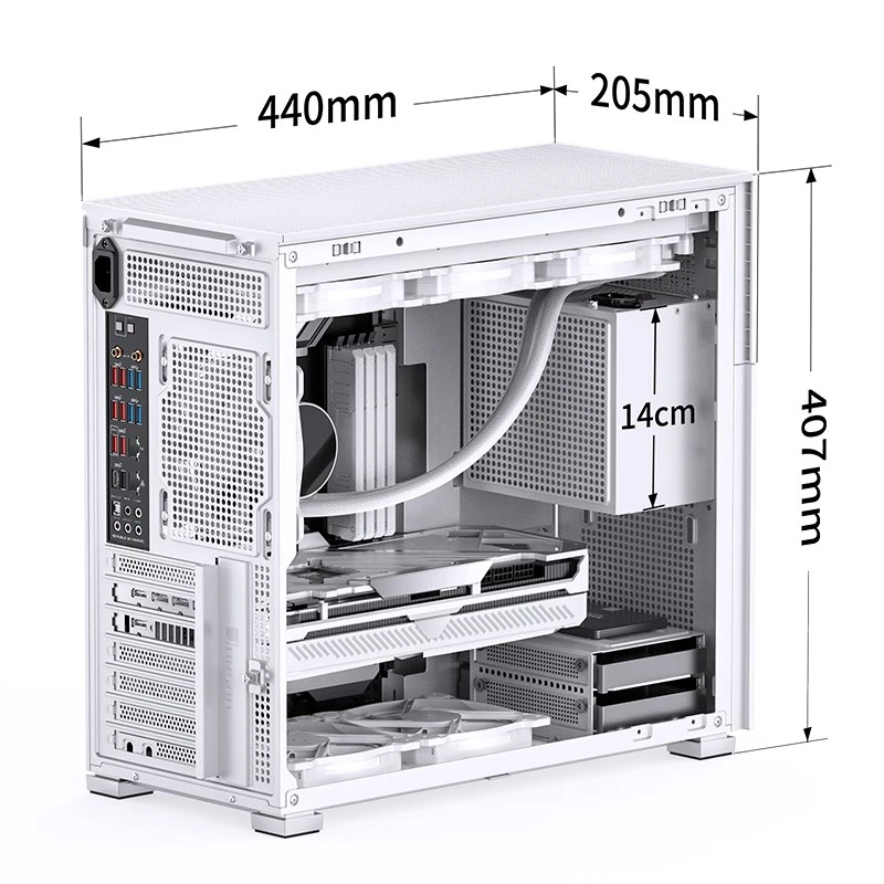 PC-Gehäuse Jonsbo D41 STD Midi Tower Weiß