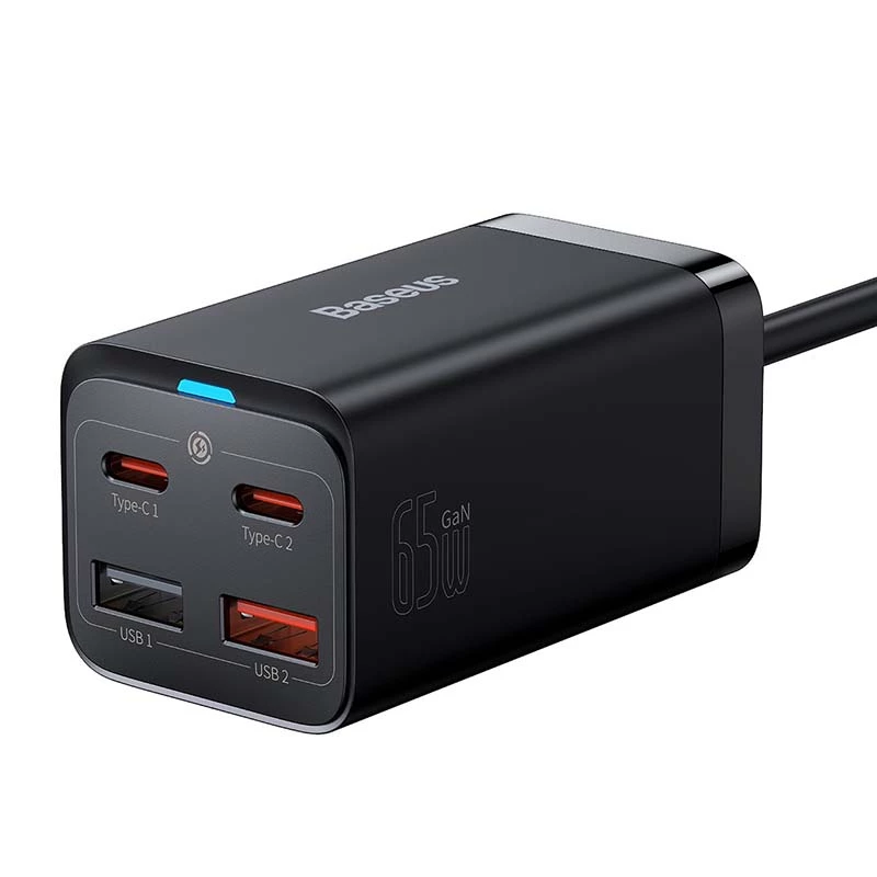 Ladegerät Baseus GaN3 Pro Mobiltelefon Tablet Schwarz AC Innenbereich 15V 3A