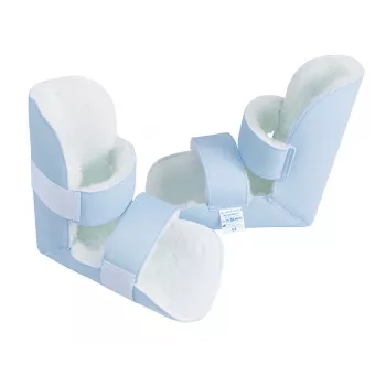 Fersenschutz TIMAGO SVP 2413, Velours, Einheitsgröße, Klettverschluss, weiß, 2er-Pack