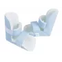 Fersenschutz TIMAGO SVP 2413, Velours, Einheitsgröße, Klettverschluss, weiß, 2er-Pack