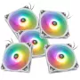 120mm PWM Gehäuselüfter-Pack BitsPower Notos RGB — weiß, 5er-Pack (BPTA-FX1812NTWH-5)
