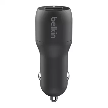 Dual-USB-A-Autoladegerät 12W x2 Schwarz