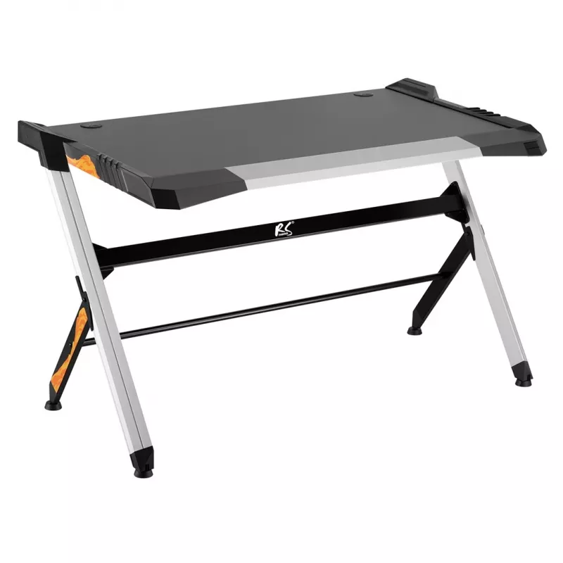 Gaming-Schreibtisch nano rs RS150 Schwarz Groß RGB LED, 780 mm Höhe, 50 kg max. Belastung