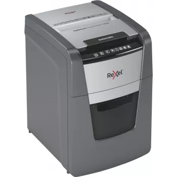 Rexel Optimum Auto+ 100M Aktenvernichter Mikroschnitt 55 dB 22 cm Schwarz, Grau