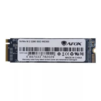 M.2 NVMe SSD AFOX ME300-256GN — 256GB, PCIe 3.0, 2000/1400 MB/s, 3D NAND