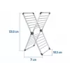 Elektrischer Wäschetrockner NOVEEN ECD40 – kompakter freistehender Indoor-Wäscheständer, faltbar, IP22, maximale Belastung 10 kg, weiß